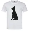 Чоловіча футболка Black doberman Білий Чоловіча футболка Black doberman Білий фото
