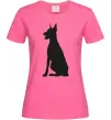 Женская футболка Black doberman Ярко-розовый Женская футболка Black doberman Ярко-розовый фото