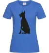 Женская футболка Black doberman Ярко-синий Женская футболка Black doberman Ярко-синий фото