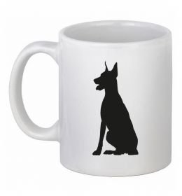 Чашка керамічна Black doberman
