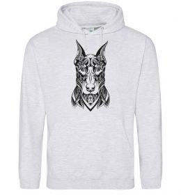 Чоловіча толстовка (худі) Blackrcolor doberman