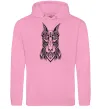 Женская толстовка (худи) Blackrcolor doberman Розовый фото