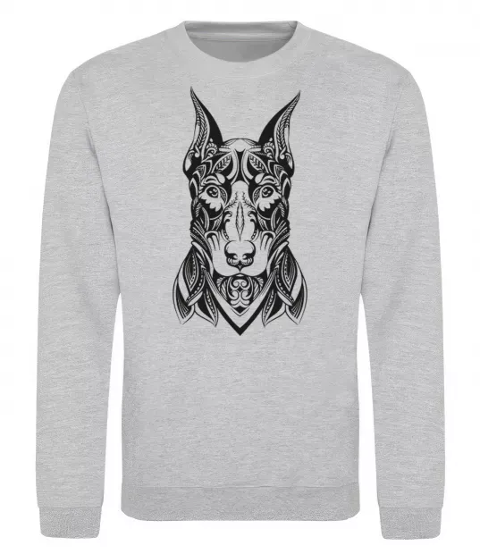 Світшот Blackrcolor doberman Сірий меланж фото