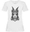 Женская футболка Blackrcolor doberman Белый фото