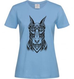 Женская футболка Blackrcolor doberman Женская футболка Blackrcolor doberman