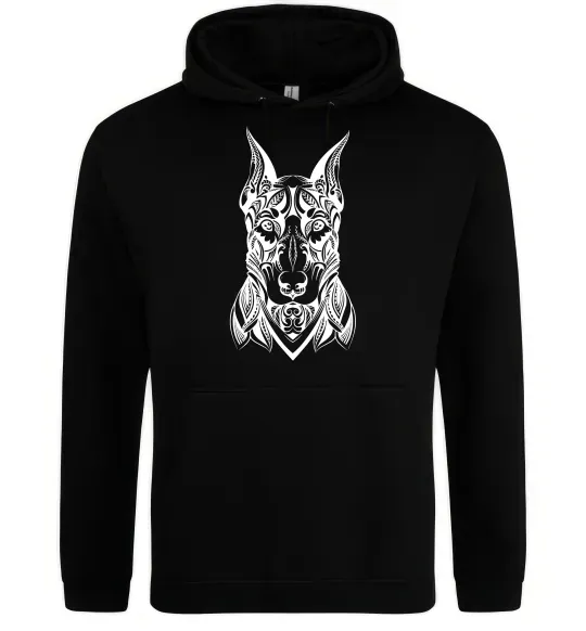 Женская толстовка (худи) Blackrcolor doberman Черный фото