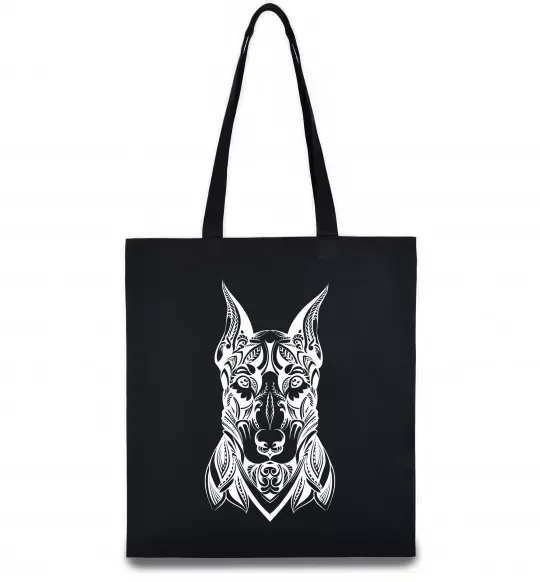 Эко-сумка Blackrcolor doberman Черный фото