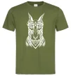 Мужская футболка Blackrcolor doberman Оливковый Мужская футболка Blackrcolor doberman Оливковый фото
