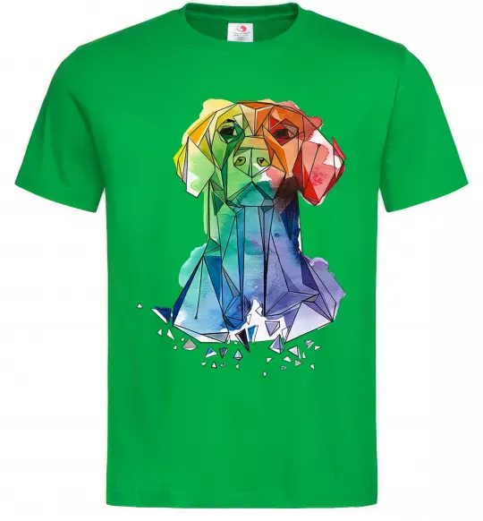 Чоловіча футболка Лабрадор кольоровий Зелений фото