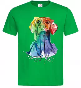 Чоловіча футболка Лабрадор кольоровий Зелений фото