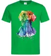Чоловіча футболка Лабрадор кольоровий Зелений фото