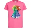 Дитяча футболка Лабрадор кольоровий Яскраво-рожевий Дитяча футболка Лабрадор кольоровий Яскраво-рожевий фото