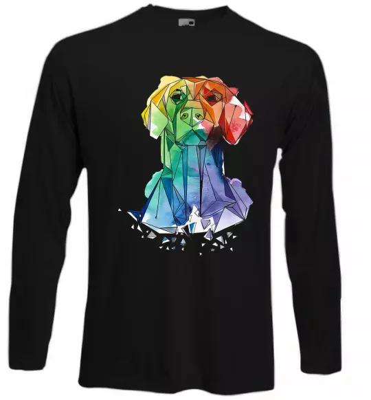 Лонгслів Лабрадор кольоровий Чорний фото