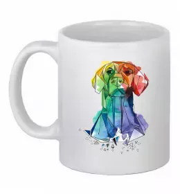 Чашка керамическая Хаски Белый фото