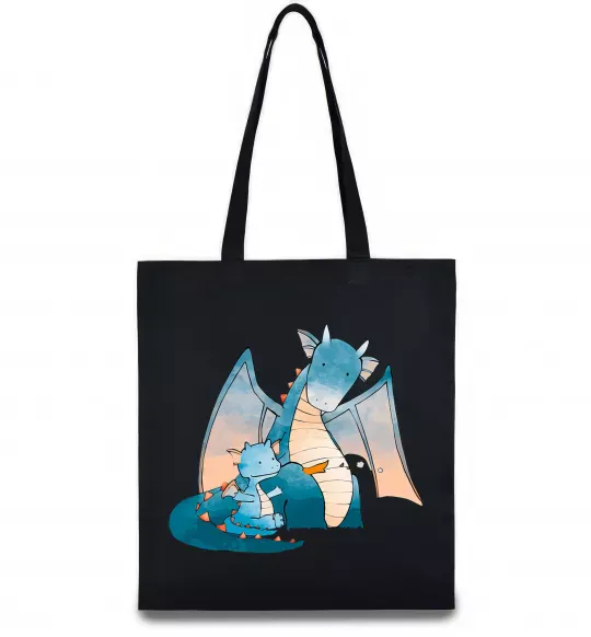 Эко-сумка Dragon Family Черный фото
