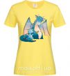 Жіноча футболка Dragon Family Лимонний фото