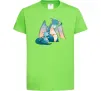 Дитяча футболка Dragon Family Лаймовий Дитяча футболка Dragon Family Лаймовий фото