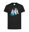 Дитяча футболка Dragon Family Чорний фото