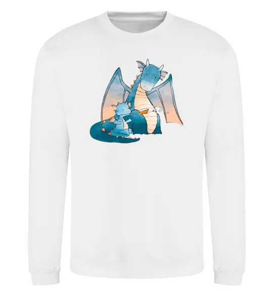 Свитшот Dragon Family Белый фото