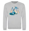 Свитшот Dragon Family Серый меланж фото