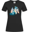Жіноча футболка Dragon Family Чорний фото