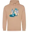 Мужская толстовка (худи) Dragon Family Песочный Мужская толстовка (худи) Dragon Family Песочный фото