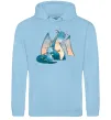 Мужская толстовка (худи) Dragon Family Голубой фото