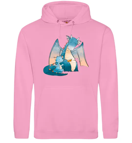 Жіноча толстовка (худі) Dragon Family Рожевий фото