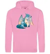 Жіноча толстовка (худі) Dragon Family Рожевий фото
