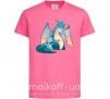 Детская футболка Dragon Family Ярко-розовый фото