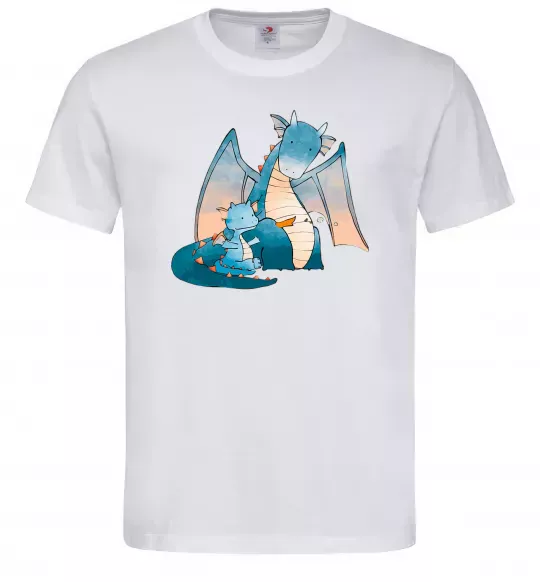 Мужская футболка Dragon Family Белый фото