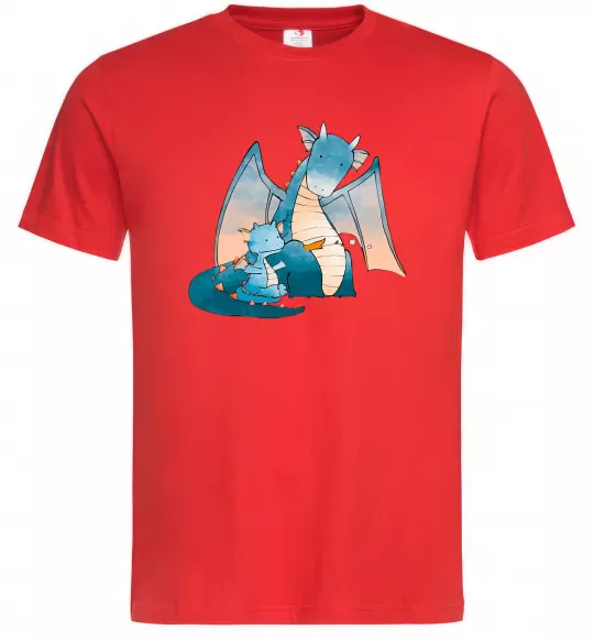 Мужская футболка Dragon Family Красный фото