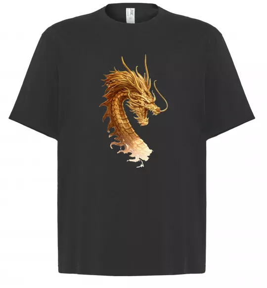 Футболка Оверсайз Golden Dragon Черный фото