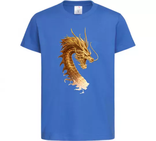 Детская футболка Golden Dragon Ярко-синий фото