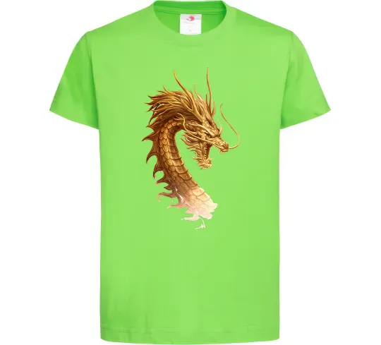 Детская футболка Golden Dragon Лаймовый фото