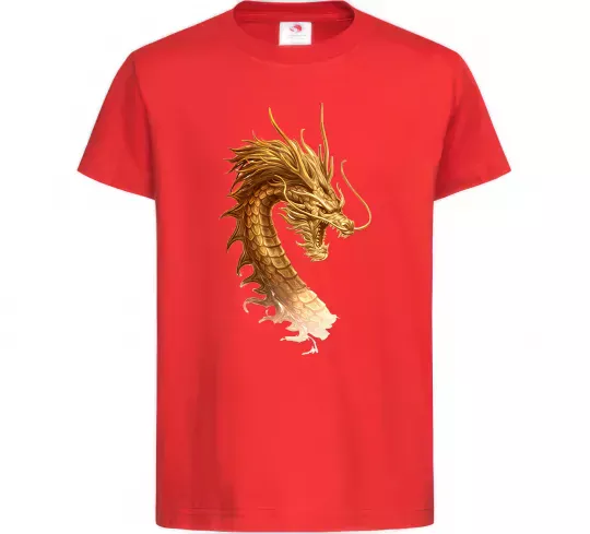 Детская футболка Golden Dragon Красный фото