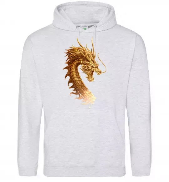 Чоловіча толстовка (худі) Golden Dragon Сірий меланж фото