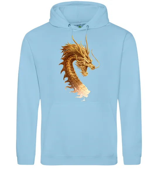 Чоловіча толстовка (худі) Golden Dragon Блакитний фото