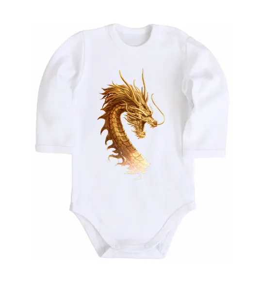 Дитячий бодік Golden Dragon Білий фото