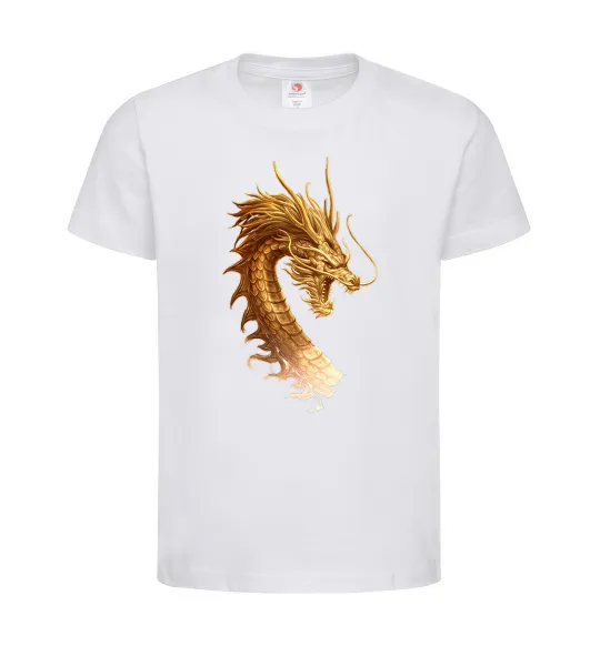 Дитяча футболка Golden Dragon Білий фото