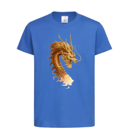 Дитяча футболка Golden Dragon Яскраво-синій фото