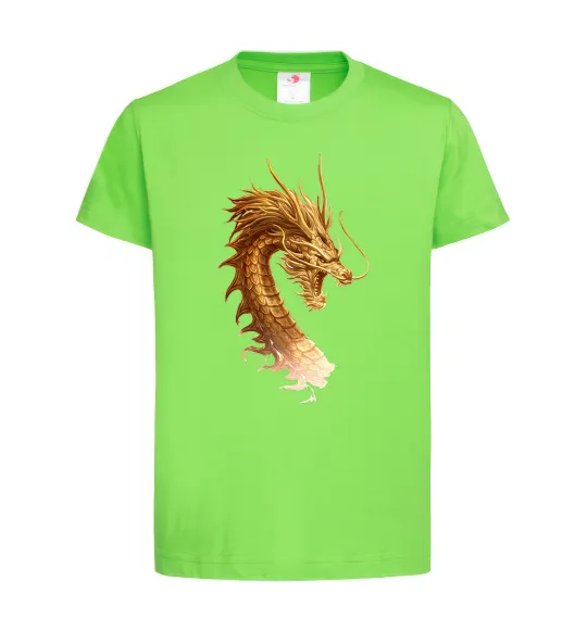 Дитяча футболка Golden Dragon Лаймовий фото