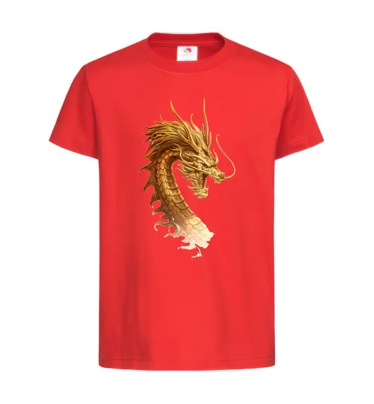 Дитяча футболка Golden Dragon Червоний фото