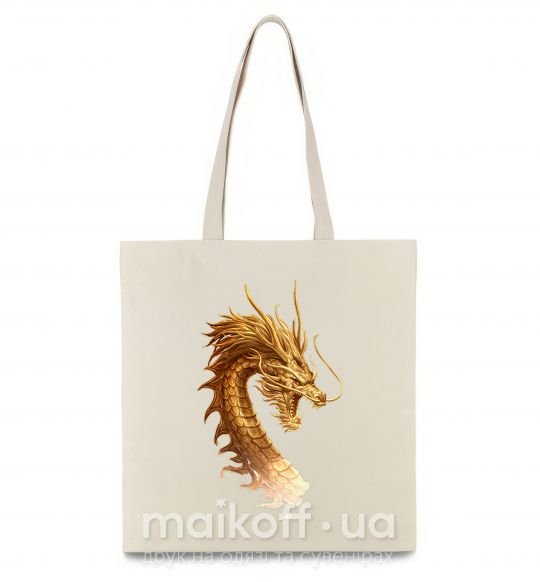 Эко-сумка Golden Dragon Бежевый фото