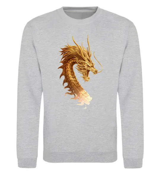 Свитшот Golden Dragon Серый меланж фото