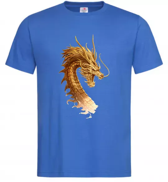 Мужская футболка Golden Dragon Ярко-синий фото