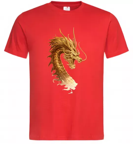 Мужская футболка Golden Dragon Красный фото