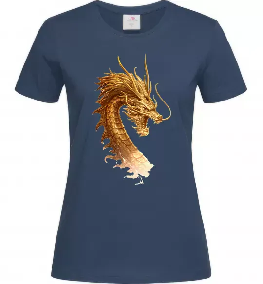 Жіноча футболка Golden Dragon Темно-синій фото