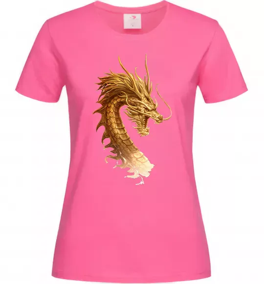 Жіноча футболка Golden Dragon Яскраво-рожевий фото