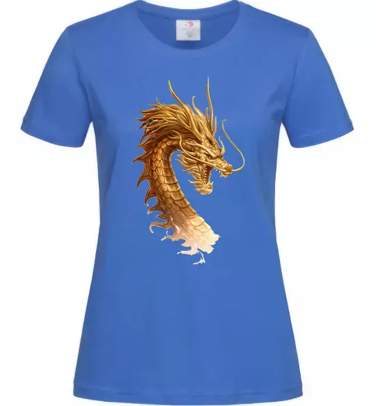 Жіноча футболка Golden Dragon Яскраво-синій фото